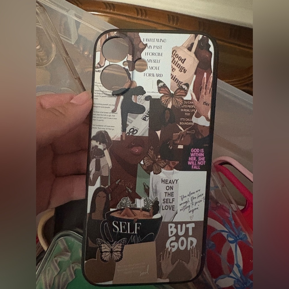 Custom Collage Phone Case - Black